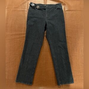 Lauren Jeans Co. Ralph Lauren Women’s Denim Jeans with Silver Grommets - Size 8